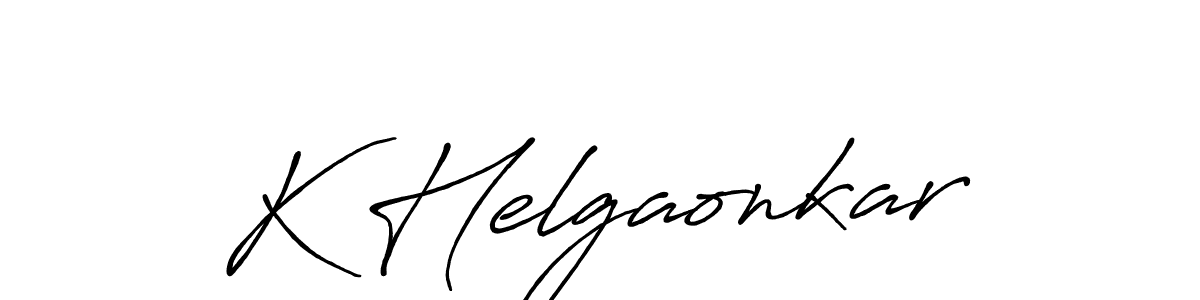 Make a beautiful signature design for name K Helgaonkar. Use this online signature maker to create a handwritten signature for free. K Helgaonkar signature style 7 images and pictures png