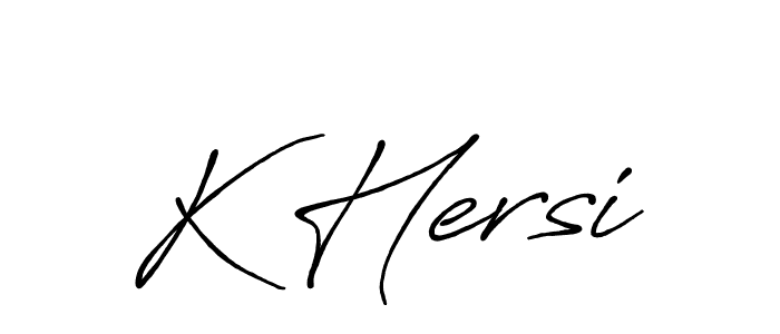 Use a signature maker to create a handwritten signature online. With this signature software, you can design (Antro_Vectra_Bolder) your own signature for name K Hersi. K Hersi signature style 7 images and pictures png