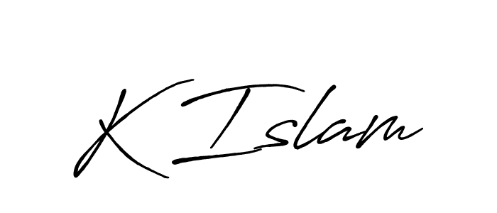 Once you've used our free online signature maker to create your best signature Antro_Vectra_Bolder style, it's time to enjoy all of the benefits that K Islam name signing documents. K Islam signature style 7 images and pictures png