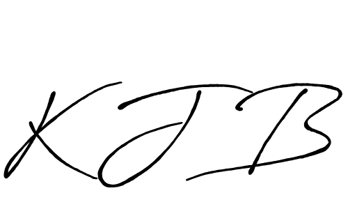 Also we have K J B name is the best signature style. Create professional handwritten signature collection using Antro_Vectra_Bolder autograph style. K J B signature style 7 images and pictures png