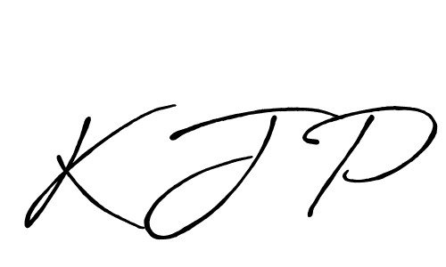 You should practise on your own different ways (Antro_Vectra_Bolder) to write your name (K J P) in signature. don't let someone else do it for you. K J P signature style 7 images and pictures png