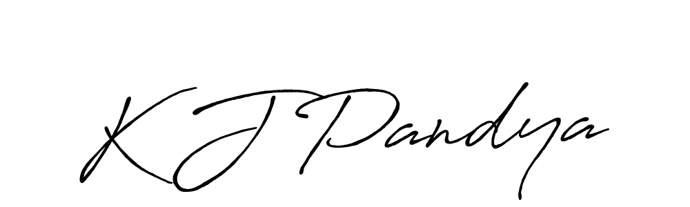 You should practise on your own different ways (Antro_Vectra_Bolder) to write your name (K J Pandya) in signature. don't let someone else do it for you. K J Pandya signature style 7 images and pictures png