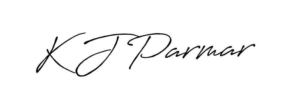 How to make K J Parmar signature? Antro_Vectra_Bolder is a professional autograph style. Create handwritten signature for K J Parmar name. K J Parmar signature style 7 images and pictures png