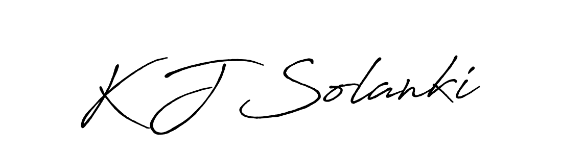 How to make K J Solanki signature? Antro_Vectra_Bolder is a professional autograph style. Create handwritten signature for K J Solanki name. K J Solanki signature style 7 images and pictures png