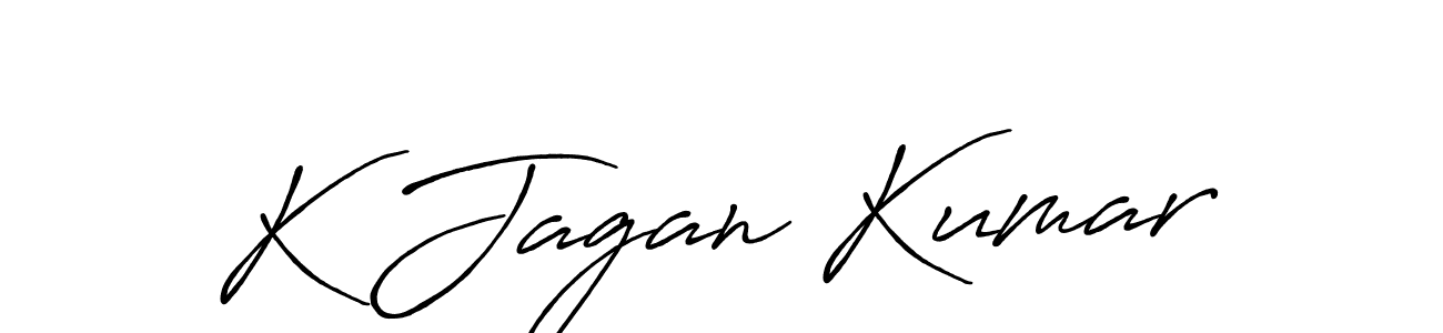 Make a beautiful signature design for name K Jagan Kumar. With this signature (Antro_Vectra_Bolder) style, you can create a handwritten signature for free. K Jagan Kumar signature style 7 images and pictures png