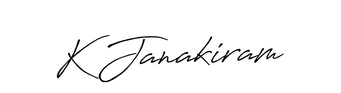 K Janakiram stylish signature style. Best Handwritten Sign (Antro_Vectra_Bolder) for my name. Handwritten Signature Collection Ideas for my name K Janakiram. K Janakiram signature style 7 images and pictures png