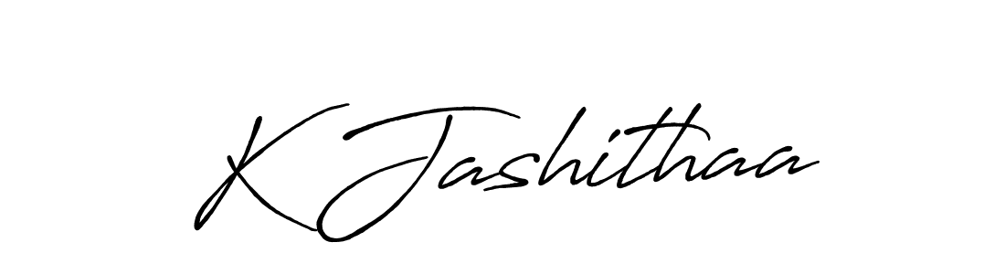 K Jashithaa stylish signature style. Best Handwritten Sign (Antro_Vectra_Bolder) for my name. Handwritten Signature Collection Ideas for my name K Jashithaa. K Jashithaa signature style 7 images and pictures png