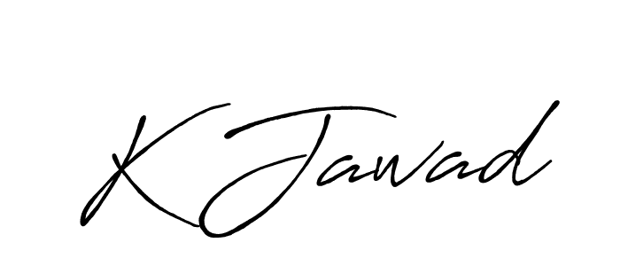 Design your own signature with our free online signature maker. With this signature software, you can create a handwritten (Antro_Vectra_Bolder) signature for name K Jawad. K Jawad signature style 7 images and pictures png