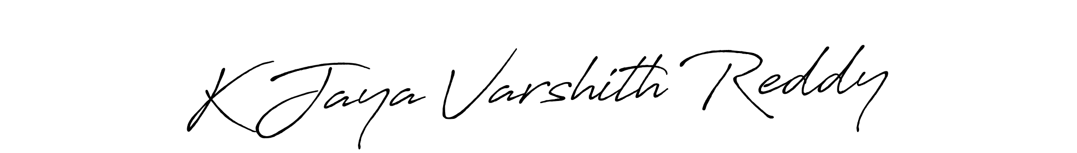 K Jaya Varshith Reddy stylish signature style. Best Handwritten Sign (Antro_Vectra_Bolder) for my name. Handwritten Signature Collection Ideas for my name K Jaya Varshith Reddy. K Jaya Varshith Reddy signature style 7 images and pictures png