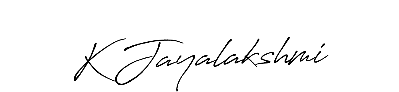 K Jayalakshmi stylish signature style. Best Handwritten Sign (Antro_Vectra_Bolder) for my name. Handwritten Signature Collection Ideas for my name K Jayalakshmi. K Jayalakshmi signature style 7 images and pictures png