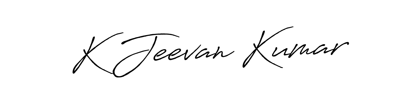 Also we have K Jeevan Kumar name is the best signature style. Create professional handwritten signature collection using Antro_Vectra_Bolder autograph style. K Jeevan Kumar signature style 7 images and pictures png