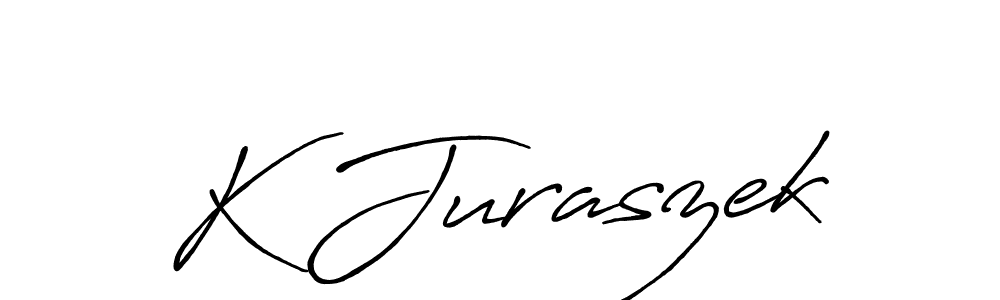 Design your own signature with our free online signature maker. With this signature software, you can create a handwritten (Antro_Vectra_Bolder) signature for name K Juraszek. K Juraszek signature style 7 images and pictures png
