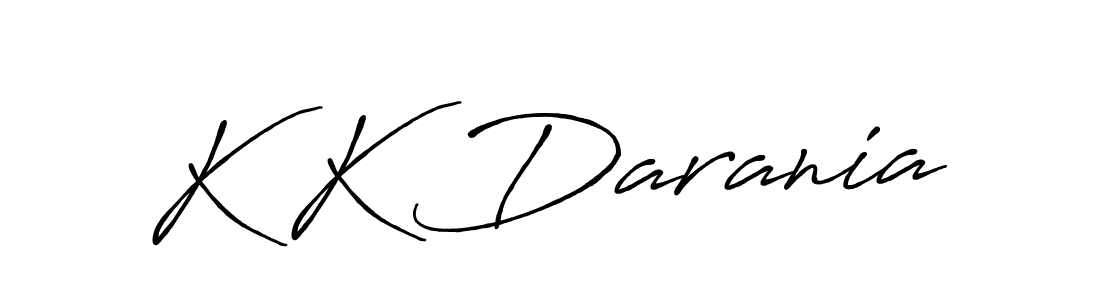 Also You can easily find your signature by using the search form. We will create K K Darania name handwritten signature images for you free of cost using Antro_Vectra_Bolder sign style. K K Darania signature style 7 images and pictures png