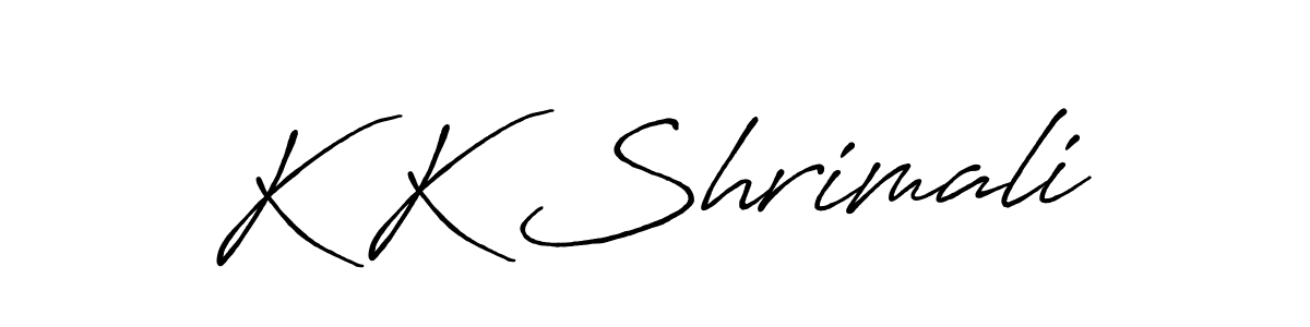 Also we have K K Shrimali name is the best signature style. Create professional handwritten signature collection using Antro_Vectra_Bolder autograph style. K K Shrimali signature style 7 images and pictures png