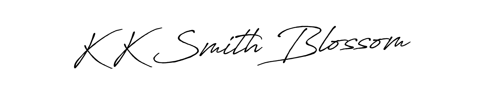 K K Smith Blossom stylish signature style. Best Handwritten Sign (Antro_Vectra_Bolder) for my name. Handwritten Signature Collection Ideas for my name K K Smith Blossom. K K Smith Blossom signature style 7 images and pictures png