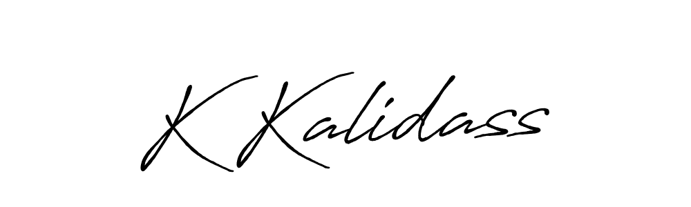 Design your own signature with our free online signature maker. With this signature software, you can create a handwritten (Antro_Vectra_Bolder) signature for name K Kalidass. K Kalidass signature style 7 images and pictures png