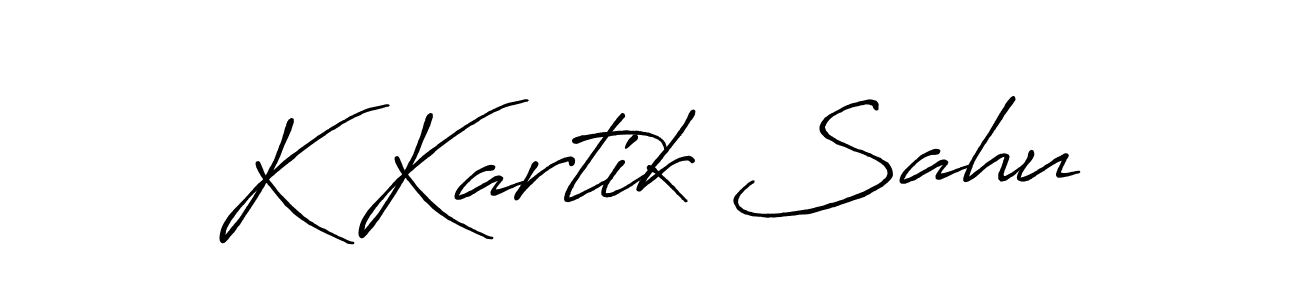 Make a short K Kartik Sahu signature style. Manage your documents anywhere anytime using Antro_Vectra_Bolder. Create and add eSignatures, submit forms, share and send files easily. K Kartik Sahu signature style 7 images and pictures png