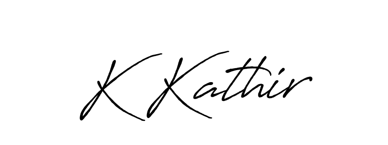 Antro_Vectra_Bolder is a professional signature style that is perfect for those who want to add a touch of class to their signature. It is also a great choice for those who want to make their signature more unique. Get K Kathir name to fancy signature for free. K Kathir signature style 7 images and pictures png