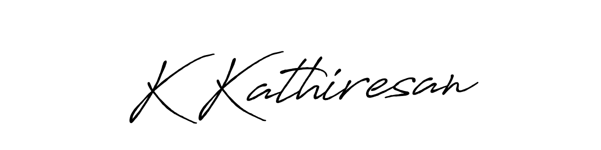 if you are searching for the best signature style for your name K Kathiresan. so please give up your signature search. here we have designed multiple signature styles  using Antro_Vectra_Bolder. K Kathiresan signature style 7 images and pictures png