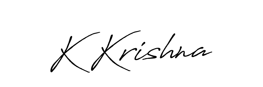 Design your own signature with our free online signature maker. With this signature software, you can create a handwritten (Antro_Vectra_Bolder) signature for name K Krishna. K Krishna signature style 7 images and pictures png