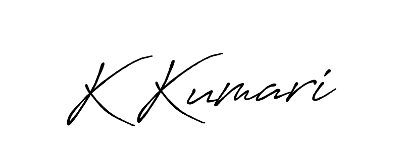 How to make K Kumari signature? Antro_Vectra_Bolder is a professional autograph style. Create handwritten signature for K Kumari name. K Kumari signature style 7 images and pictures png