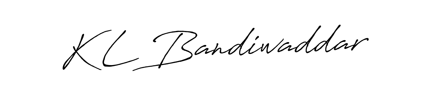 Make a short K L Bandiwaddar signature style. Manage your documents anywhere anytime using Antro_Vectra_Bolder. Create and add eSignatures, submit forms, share and send files easily. K L Bandiwaddar signature style 7 images and pictures png