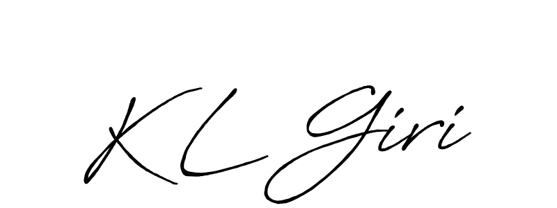 How to make K L Giri signature? Antro_Vectra_Bolder is a professional autograph style. Create handwritten signature for K L Giri name. K L Giri signature style 7 images and pictures png