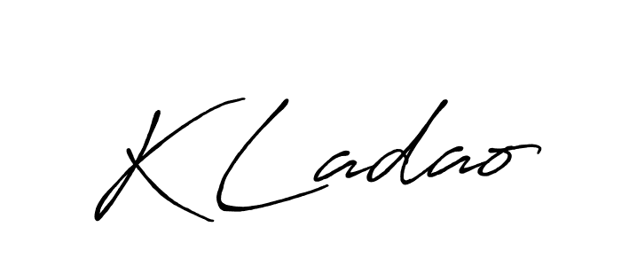Make a beautiful signature design for name K Ladao. Use this online signature maker to create a handwritten signature for free. K Ladao signature style 7 images and pictures png
