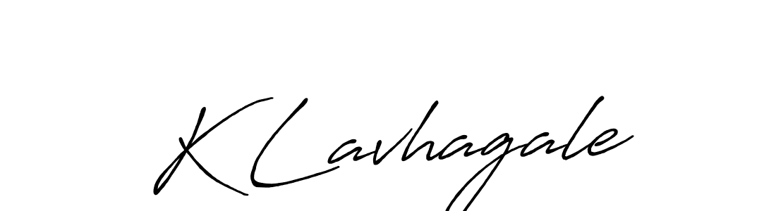 K Lavhagale stylish signature style. Best Handwritten Sign (Antro_Vectra_Bolder) for my name. Handwritten Signature Collection Ideas for my name K Lavhagale. K Lavhagale signature style 7 images and pictures png