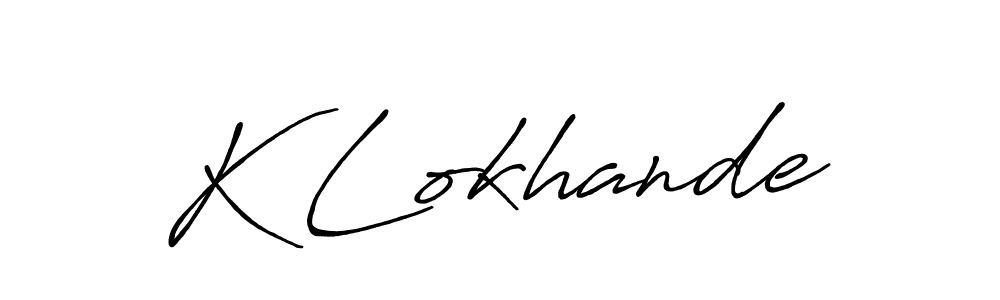 Once you've used our free online signature maker to create your best signature Antro_Vectra_Bolder style, it's time to enjoy all of the benefits that K Lokhande name signing documents. K Lokhande signature style 7 images and pictures png