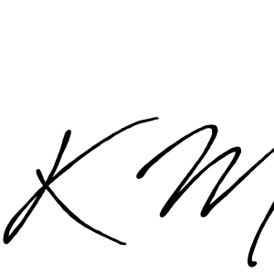 Make a beautiful signature design for name K M. Use this online signature maker to create a handwritten signature for free. K M signature style 7 images and pictures png