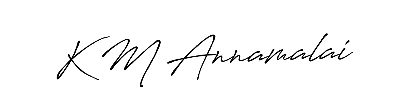 How to Draw K M Annamalai signature style? Antro_Vectra_Bolder is a latest design signature styles for name K M Annamalai. K M Annamalai signature style 7 images and pictures png