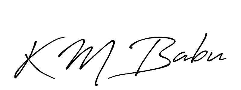 Once you've used our free online signature maker to create your best signature Antro_Vectra_Bolder style, it's time to enjoy all of the benefits that K M Babu name signing documents. K M Babu signature style 7 images and pictures png