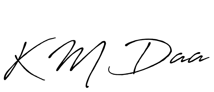 Antro_Vectra_Bolder is a professional signature style that is perfect for those who want to add a touch of class to their signature. It is also a great choice for those who want to make their signature more unique. Get K M Daa name to fancy signature for free. K M Daa signature style 7 images and pictures png