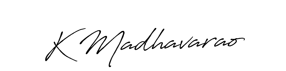 Antro_Vectra_Bolder is a professional signature style that is perfect for those who want to add a touch of class to their signature. It is also a great choice for those who want to make their signature more unique. Get K Madhavarao name to fancy signature for free. K Madhavarao signature style 7 images and pictures png