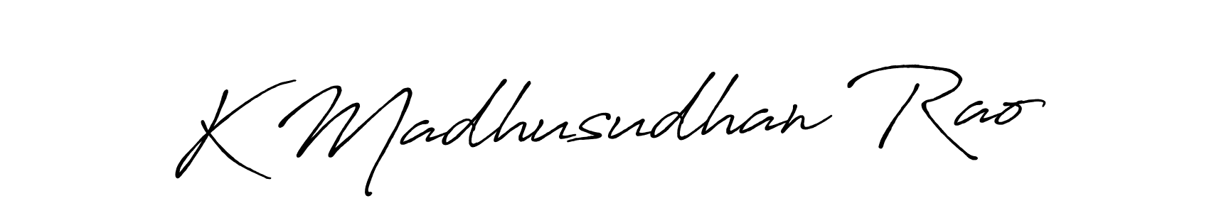 Similarly Antro_Vectra_Bolder is the best handwritten signature design. Signature creator online .You can use it as an online autograph creator for name K Madhusudhan Rao. K Madhusudhan Rao signature style 7 images and pictures png