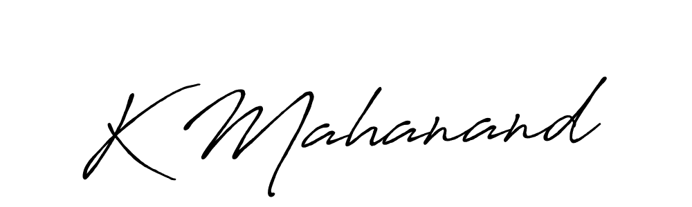 Similarly Antro_Vectra_Bolder is the best handwritten signature design. Signature creator online .You can use it as an online autograph creator for name K Mahanand. K Mahanand signature style 7 images and pictures png