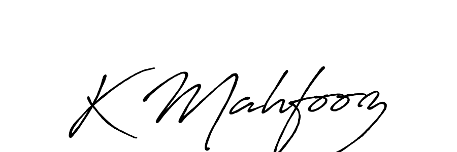 Make a beautiful signature design for name K Mahfooz. Use this online signature maker to create a handwritten signature for free. K Mahfooz signature style 7 images and pictures png