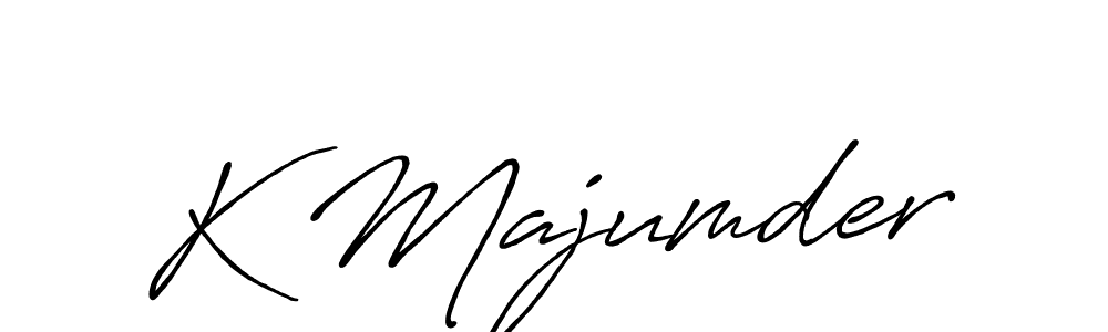 Make a beautiful signature design for name K Majumder. Use this online signature maker to create a handwritten signature for free. K Majumder signature style 7 images and pictures png