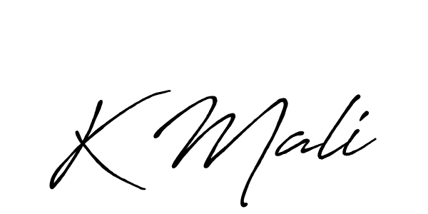 You should practise on your own different ways (Antro_Vectra_Bolder) to write your name (K Mali) in signature. don't let someone else do it for you. K Mali signature style 7 images and pictures png