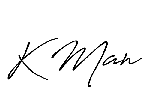 It looks lik you need a new signature style for name K Man. Design unique handwritten (Antro_Vectra_Bolder) signature with our free signature maker in just a few clicks. K Man signature style 7 images and pictures png