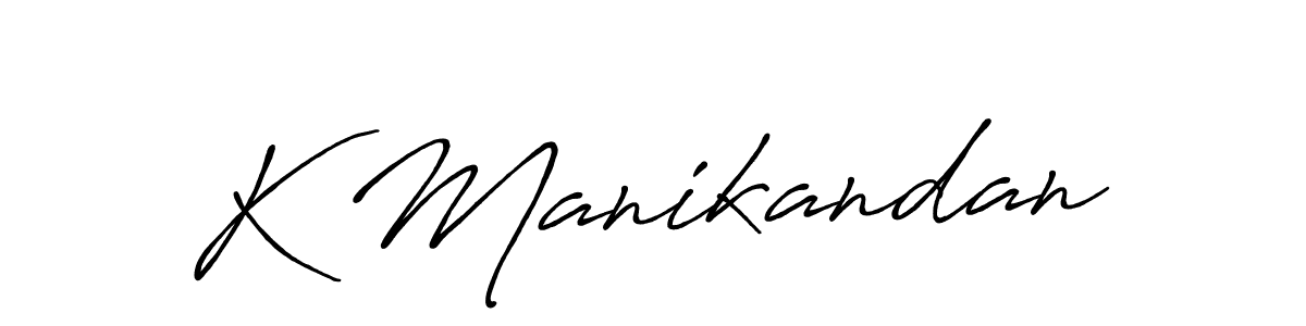 The best way (Antro_Vectra_Bolder) to make a short signature is to pick only two or three words in your name. The name K Manikandan include a total of six letters. For converting this name. K Manikandan signature style 7 images and pictures png