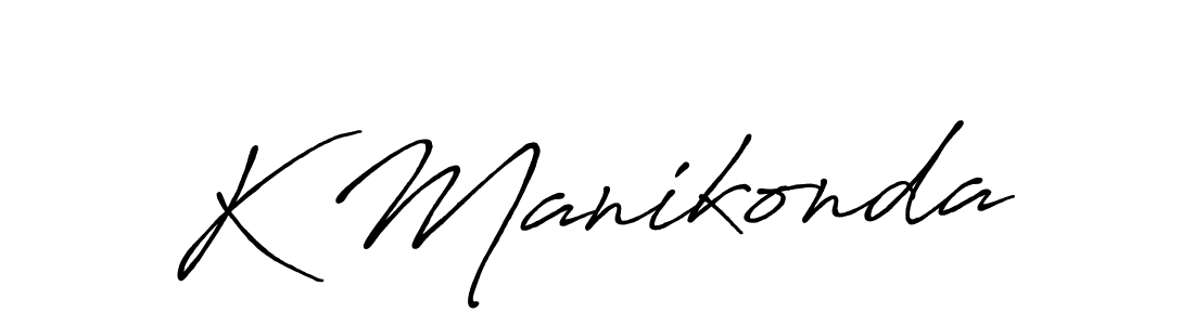 Also we have K Manikonda name is the best signature style. Create professional handwritten signature collection using Antro_Vectra_Bolder autograph style. K Manikonda signature style 7 images and pictures png