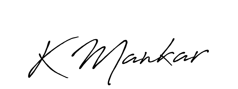 Make a beautiful signature design for name K Mankar. Use this online signature maker to create a handwritten signature for free. K Mankar signature style 7 images and pictures png