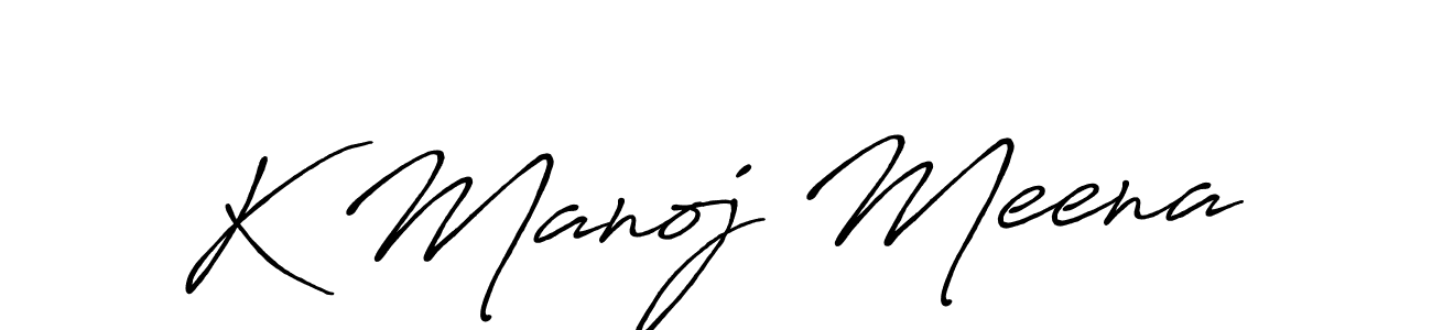 Make a beautiful signature design for name K Manoj Meena. Use this online signature maker to create a handwritten signature for free. K Manoj Meena signature style 7 images and pictures png