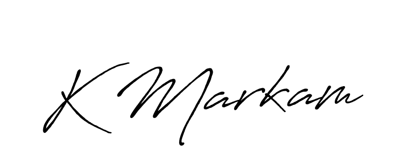 It looks lik you need a new signature style for name K Markam. Design unique handwritten (Antro_Vectra_Bolder) signature with our free signature maker in just a few clicks. K Markam signature style 7 images and pictures png