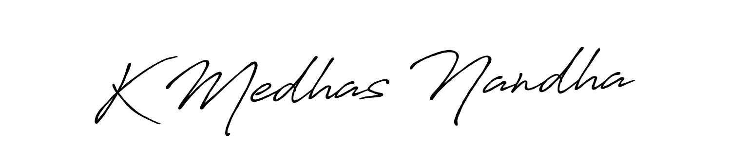 You can use this online signature creator to create a handwritten signature for the name K Medhas Nandha. This is the best online autograph maker. K Medhas Nandha signature style 7 images and pictures png