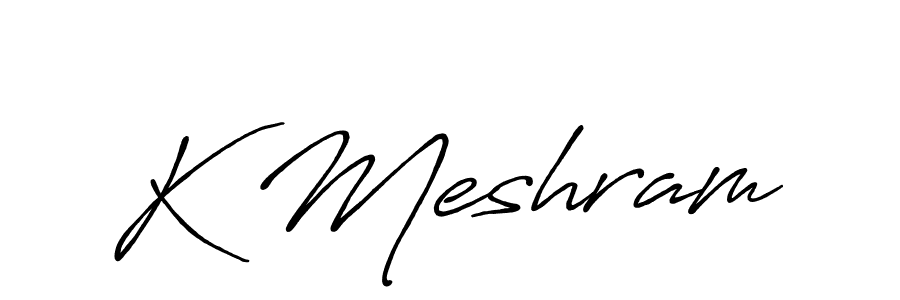 How to Draw K Meshram signature style? Antro_Vectra_Bolder is a latest design signature styles for name K Meshram. K Meshram signature style 7 images and pictures png