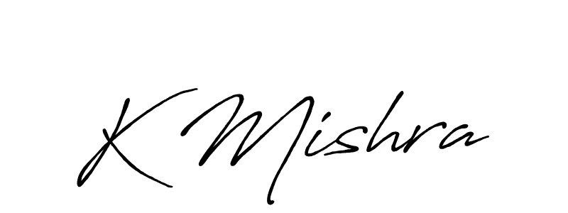 Antro_Vectra_Bolder is a professional signature style that is perfect for those who want to add a touch of class to their signature. It is also a great choice for those who want to make their signature more unique. Get K Mishra name to fancy signature for free. K Mishra signature style 7 images and pictures png