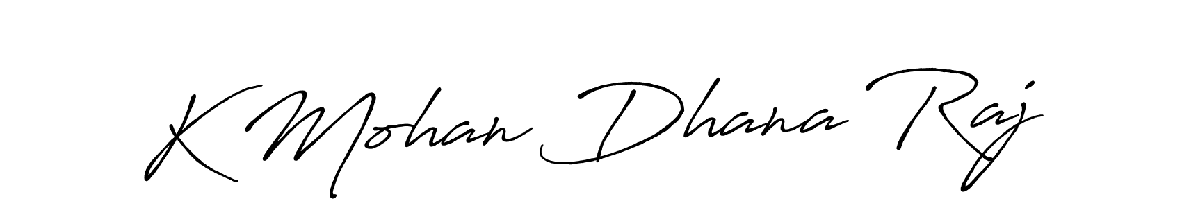 Similarly Antro_Vectra_Bolder is the best handwritten signature design. Signature creator online .You can use it as an online autograph creator for name K Mohan Dhana Raj. K Mohan Dhana Raj signature style 7 images and pictures png